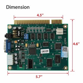 Arcade JAMMA 60 IN 1 Multicade Board CGA/VGA Output For Classic Jamma  PCB Game