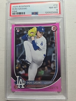 2025 Bowman - Roki Sasaki #12 Pink /175 (RC)