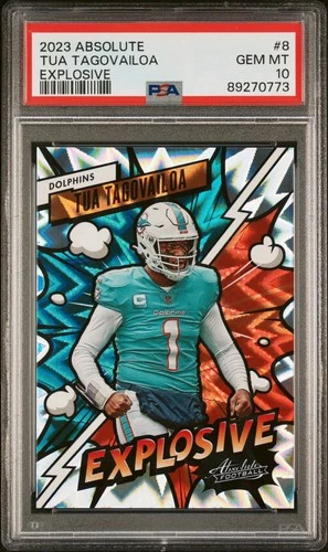 2023 Panini Absolute - Explosive Tua Tagovailoa #8 PSA 10