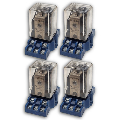 AMF POTTER & BRUMFIELD KUP14D15 RELAYS & TERMINAL SOCKETS 27E121 (LOT OF 4)