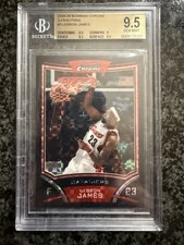 2008-09 Bowman Chrome X-Fractors #/299 LEBRON JAMES #3 BGS 9.5 GEM MINT
