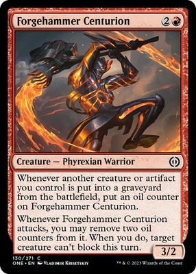 NM Foil - Forgehammer Centurion [ONE - 130] Phyrexia: All Will Be One