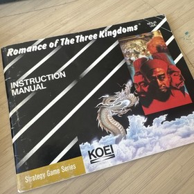 Romance of the Three Kingdoms (Nintendo NES, 1989) W Box & Manual
