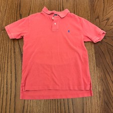 Ralph Lauren Polo Shirt Coral Pink kids S 8 Cotton Classic Fit Short Sleeve