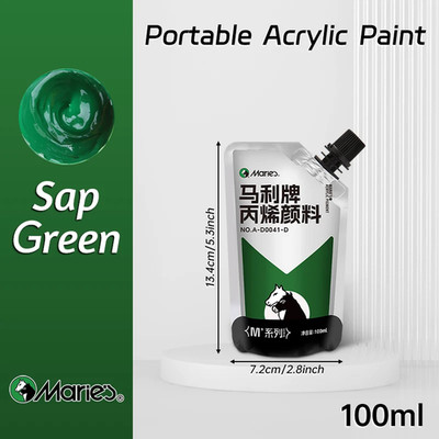 100ml Marie's wasserfeste Acrylfarben Set zum Selbermachen Basteln & Künstler