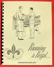LeBlond Running REGAL Metal Lathe 13" 15" 17" 19" 21" 24" Owner Part Manual 0644