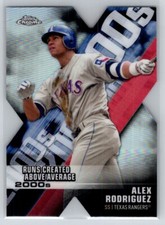 2020 Topps Chrome Decade of Dominance Die Cut #DOD-13 Alex Rodriguez Rangers