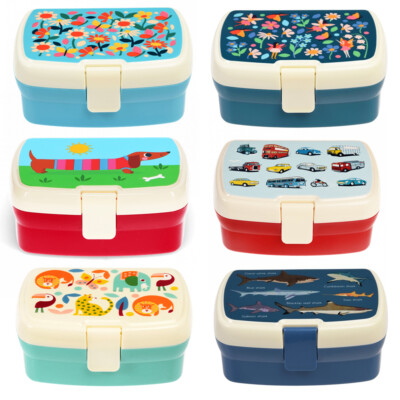 Lunchbox mit herausnehmbaren Fach Rex London Snack Obst Behälter Dose Box Space