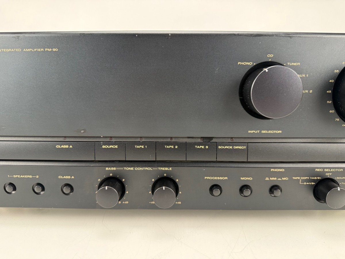 Marantz PM - 80 Stereo Integrated Amplifier - Partially Recapped