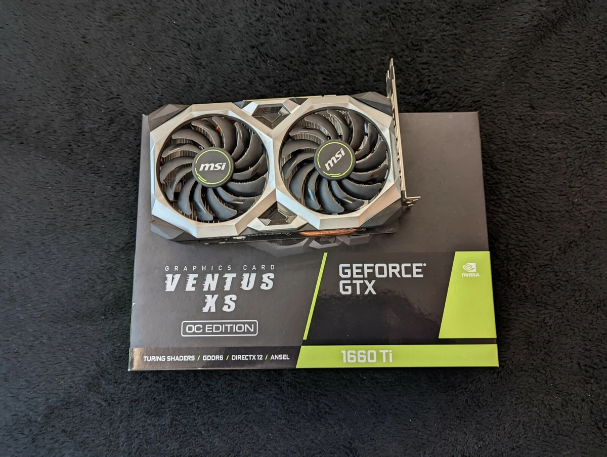 MSI GeForce GTX 1660 Super Ventus XS OC 6GB Graphics Card, Silver 