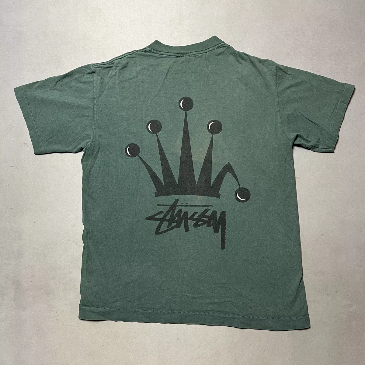 vintage 90s Stussy Crown Single Stitch USA T Shirt M