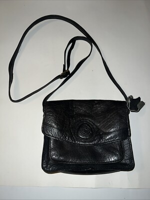 OGGI DOMANI Vintage Leather Handbag Made In India Black