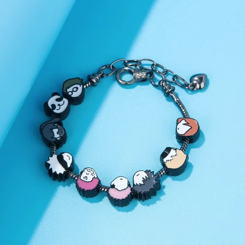 Anime Jujutsu Kaisen Charms Armband Itadori i Satoru Gojo Anhänger Armreif Armbä - Bild 6 von 13
