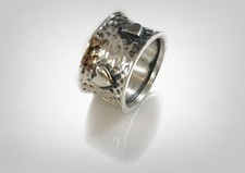 Hearts Love Solid Sterling Silver 925 Pinky Ring by Ezi Zino