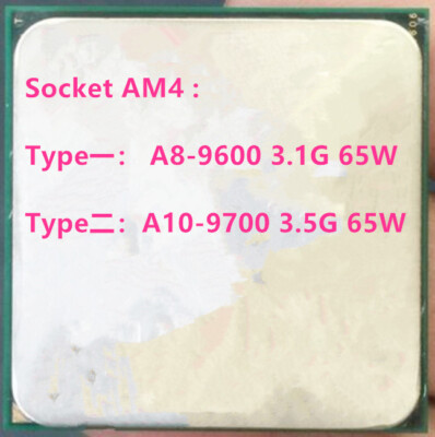 AMD A8-9600 A10-9700 Dual-Core Socket Am4 CPU