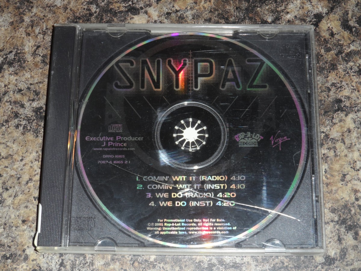 Snypaz - Comin Wit It PROMO CD Single Rare rAP | eBay