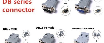 DB Series Adapter Connectors Plug D Type 9-37 Pins Hole Port Sockets Female Male