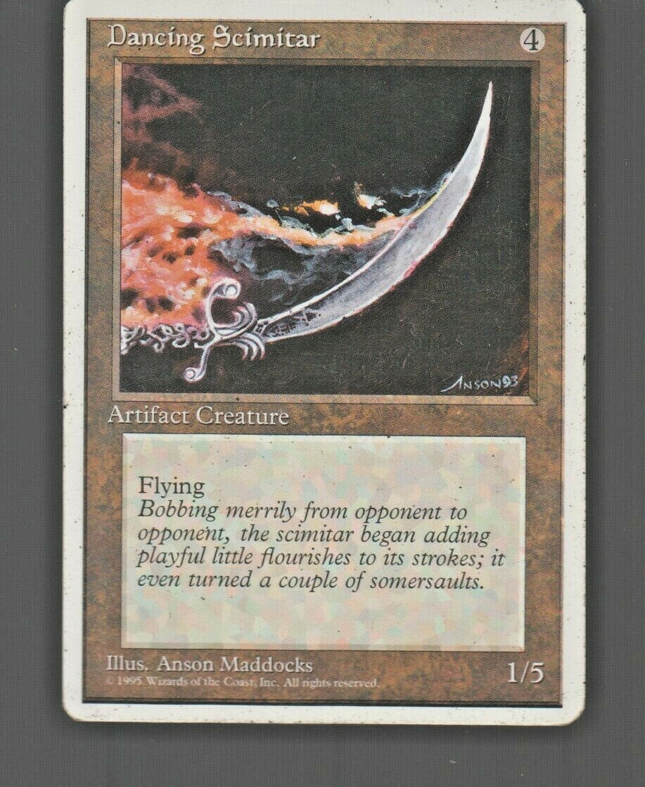 Dancing Scimitar  1995 Magic The Gathering 4th Edition #313 
