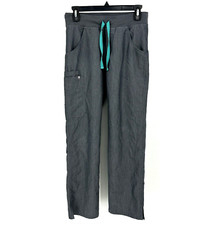 Figs Kade Cargo Scrub Pants Women's Size XS Gray Pockets Stretch EXCELLENT 