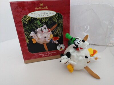 1997 Hallmark Mickey & Co. ''Goofy's Ski Adventure'' Ornament - #QXD4042