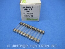  10 NEW LITTELFUSE 312003 QUICK-BLO 3AG Fuses: 3A 3 Amp 250V 1/4" X 1-1/4" 