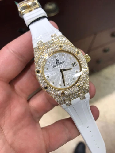 Audemars Piguet Royal Oak Lady Quartz Ladies Gold Diamond 67605BA.ZZ.D080SU.01