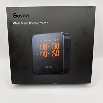 Govee WiFi Meat Thermometer, Smart Bluetooth Digital Remote Grilling w/ 4 Probes