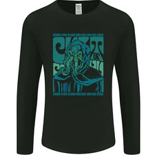 Cthulhu Cult Kraken Mens Long Sleeve T-Shirt