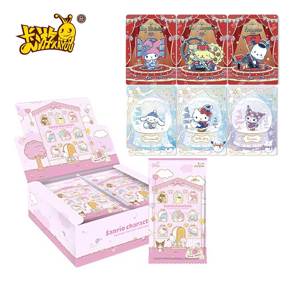 Sanrio Family Characters Anime peripherals Collection Trading Cards Booster  Box