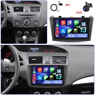 6G+128G Autoradio Apple Carplay Android 13.0 Für Mazda 3 BL 2010-2013 GPS 8-Kern