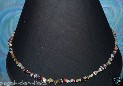Engel-Energie Edelstein Multi Color Splitterkette  Peridot - Chalcedon  271986