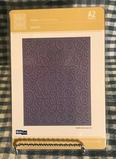 QuicKutz A2 EMBOSS "SWIRLS" EMBOSSING FOLDER 2009
