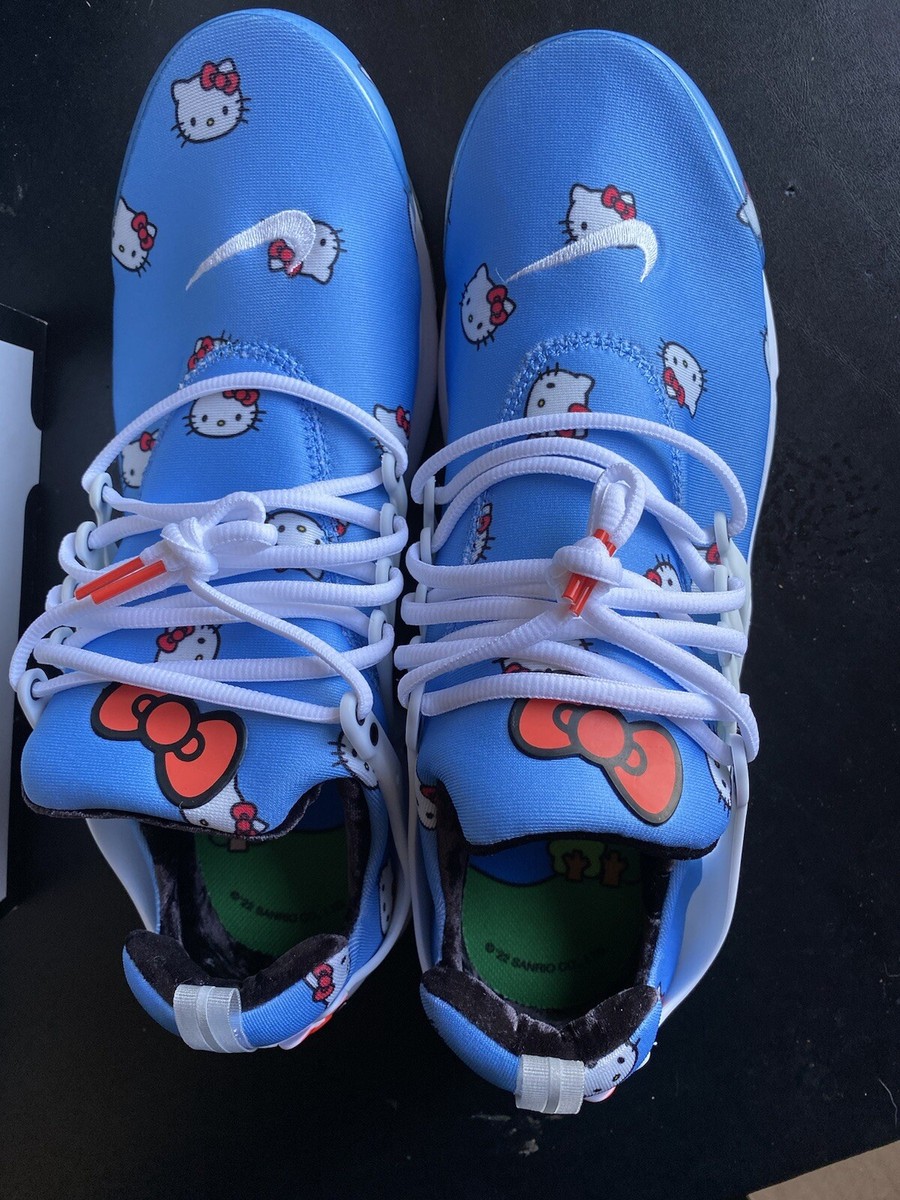 Nike Men Air Presto QS Hello Kitty University Blue White Size 14