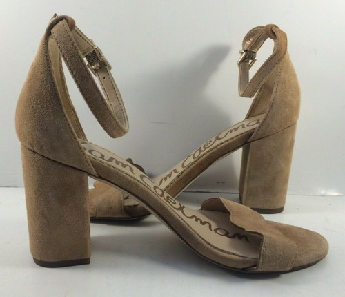 Sam Edelman Beige Suede Odila Open Toe 