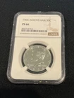 1964 Kennedy Half Dollar NGC PF66 Accent Hair Variety 90% Silver