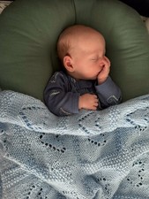 Blaue Baby Afghan Decke