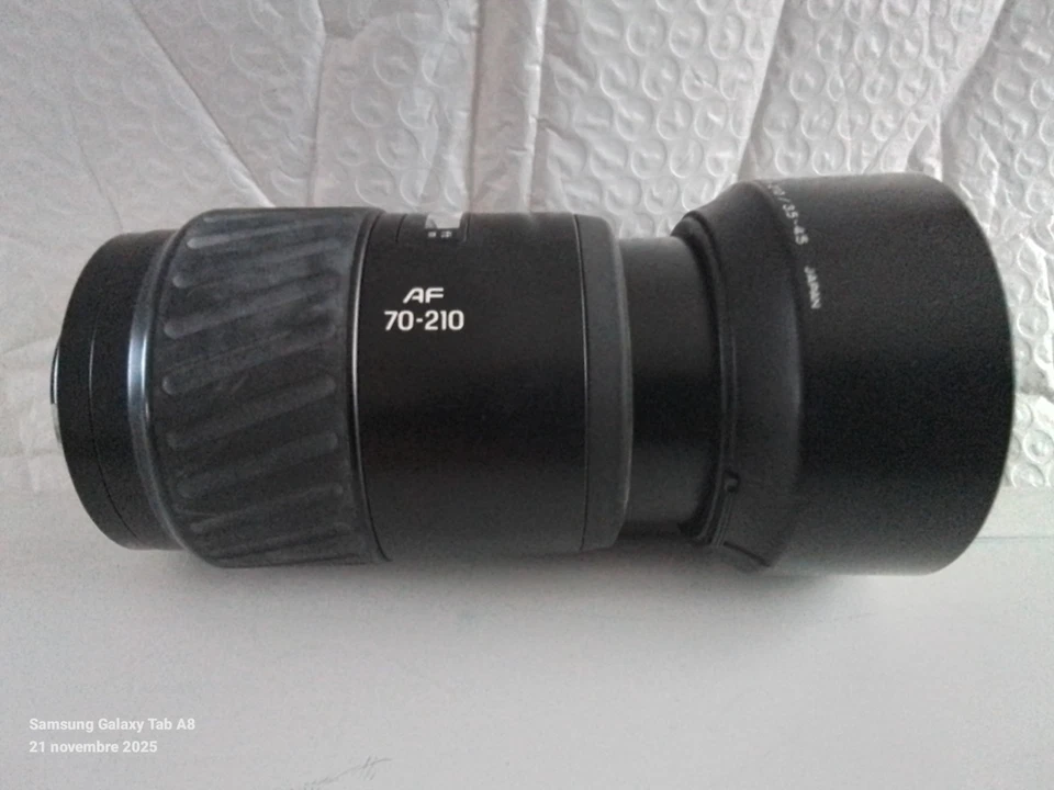 Téléobjectif zoom appareil photo argentique MINOLTA 70-210 AF lens 55mm - Photo 4/4