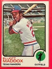 1973 Topps Elliott Maddox High Number #658 Vintage Baseball Texas Rangers