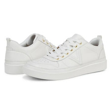 Vionic Womens Elise Casual Sneakers US 8 Wide EU 38.5 White Leather NIB