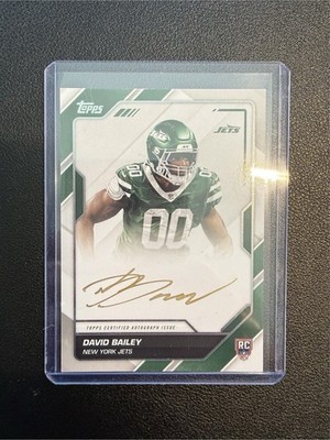 2026 Topps Flagship First Signatures David Bailey RC On Card GOLD Auto FFS-DBA
