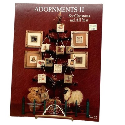 Vintage Cross Stitch Patterns, Adornments II For Christmas and All Year by Sandr
