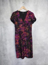 autograph dress 10, midi wide waist band. short sleeve pencil. silk mix