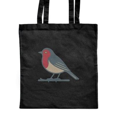 Shopper-Tasche 'Robin on a Branch' klassisch schwarz (ZB00027324)