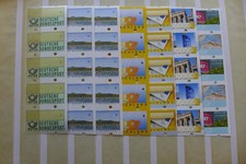 (3.83) Bund Automatenmarken 1-9  je Ausgabe ein ATM 5er-Leerfeldstreifen