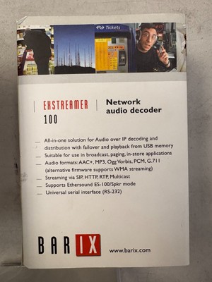 Barix Exstreamer 100 IP Audio Stream Decoder