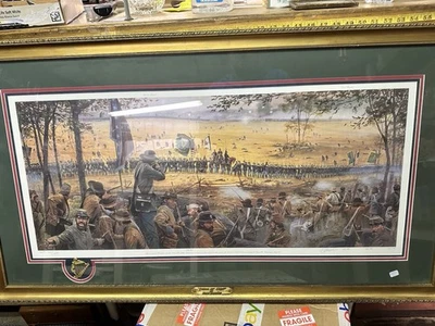 Dale Gallon Pride of Erin Gettysburg Civil War Print 210/1500 Framed COA - Image 1 of 4