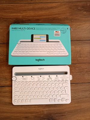 Logitech Tastatur K480 Tablet, Tastatur für Tablet Bluetooth, K480 Multi-Device