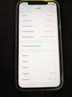 Apple iPhone 11 Pro 256GB Gray/Slate GREAT CONDITION (READ DESCRIPTION)