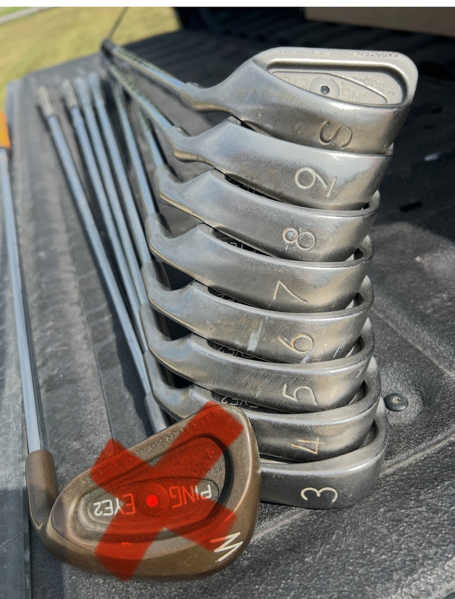 Ping Red Eye2 Iron Set 3-9 RH ZZ Lite Golf Club Set + Black Dot