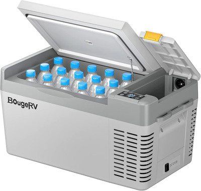 BougeRV 12 Volt Refrigerator, CRPRO 21 Quart 12V Car Fridge, Portable Freezer (-